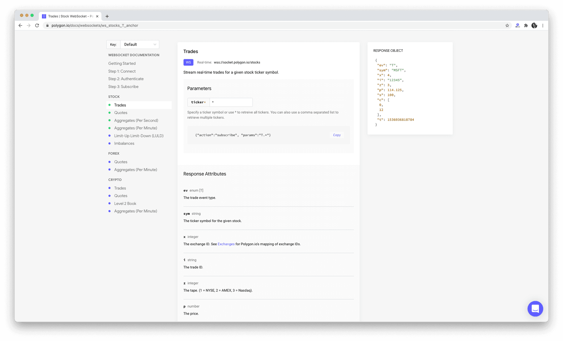 Announcing WebSocket Docs V2 | Polygon